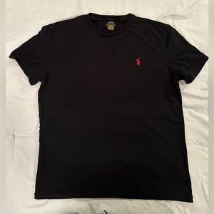 Polo Ralph Lauren t shirt, black, medium, custom slim fit